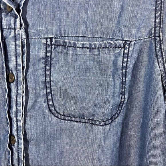Michael Stars Long Sleeve Button Down Shirt - Picture 6 of 15